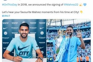 7年前的今天马赫雷斯加盟曼城，出战236场78球59助斩获12冠